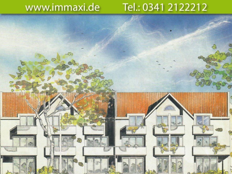 Zeichnung H�user L�rchenweg Taucha Etagenwohnung Taucha