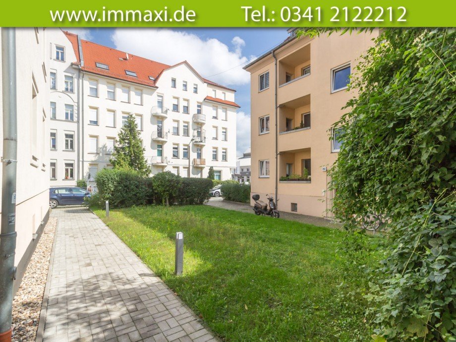 gr�ner-Hinterhof Etagenwohnung Leipzig