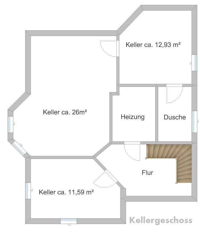 Grundriss Kellergeschoss Einfamilienhaus Markranst�dt
