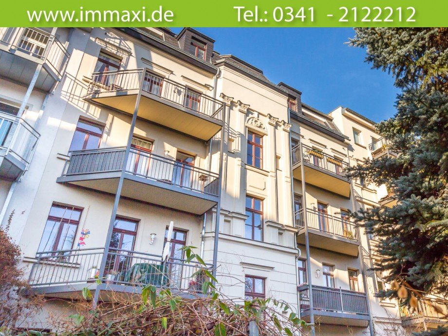 R�ckansicht-Eigentumswohnung Etagenwohnung Leipzig